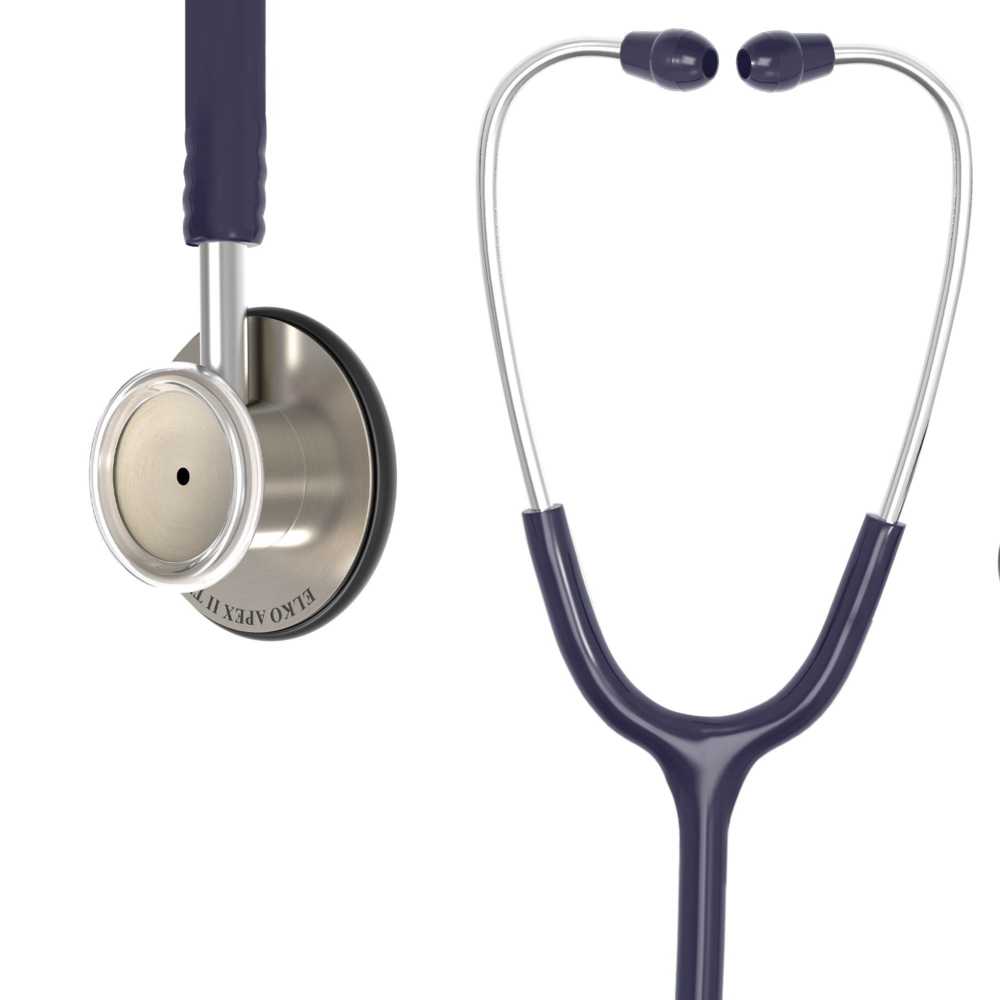 ELKO APEX II Ti Titanium Stethoscope - Natural Titanium