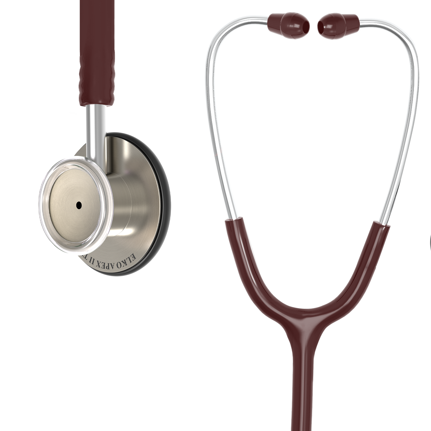 ELKO APEX II Ti Titanium Stethoscope - Natural Titanium