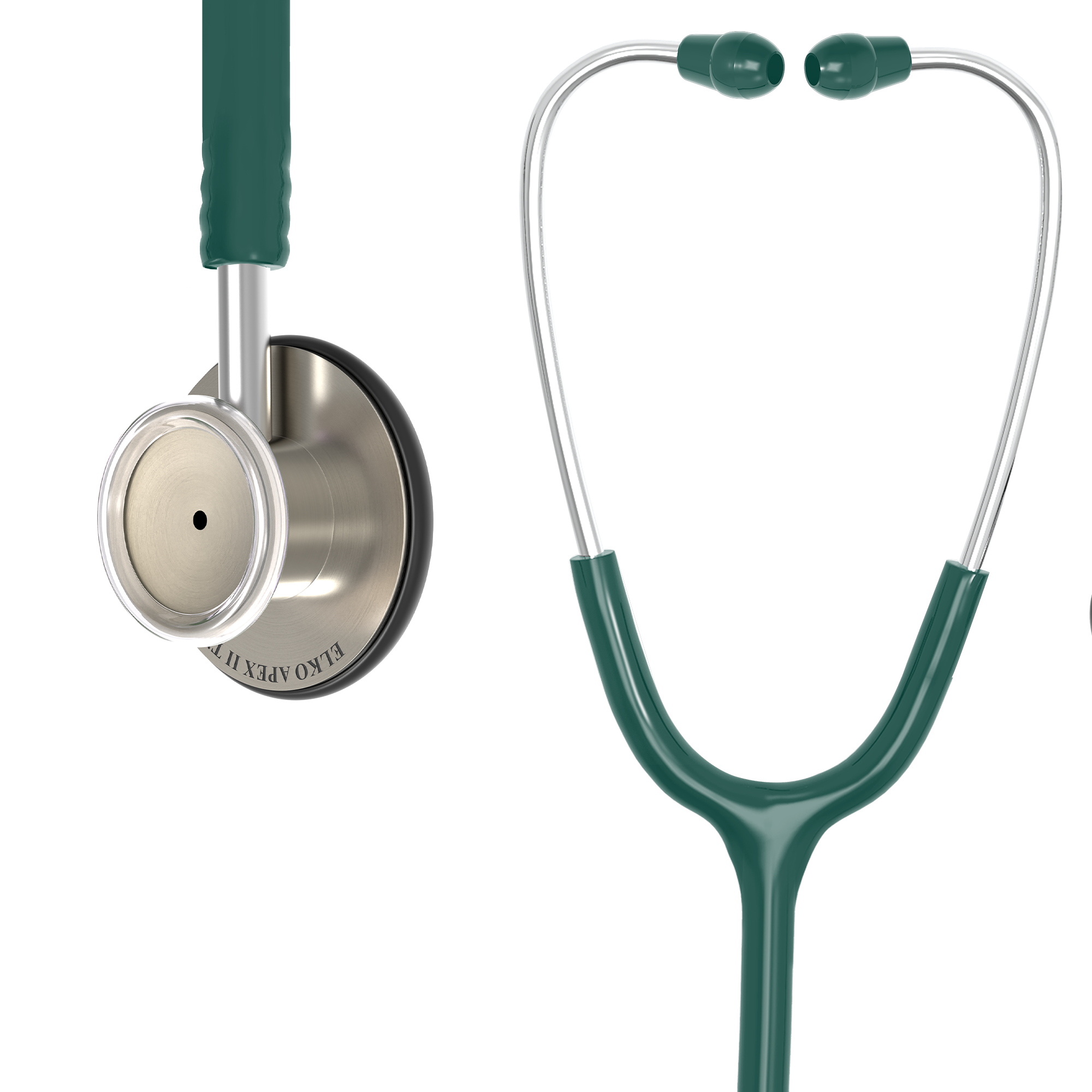 ELKO APEX II Ti Titanium Stethoscope - Natural Titanium