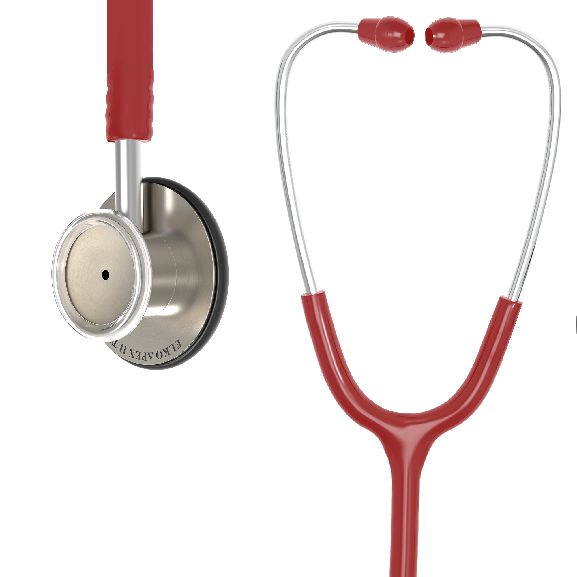 ELKO APEX II Ti Titanium Stethoscope - Natural Titanium