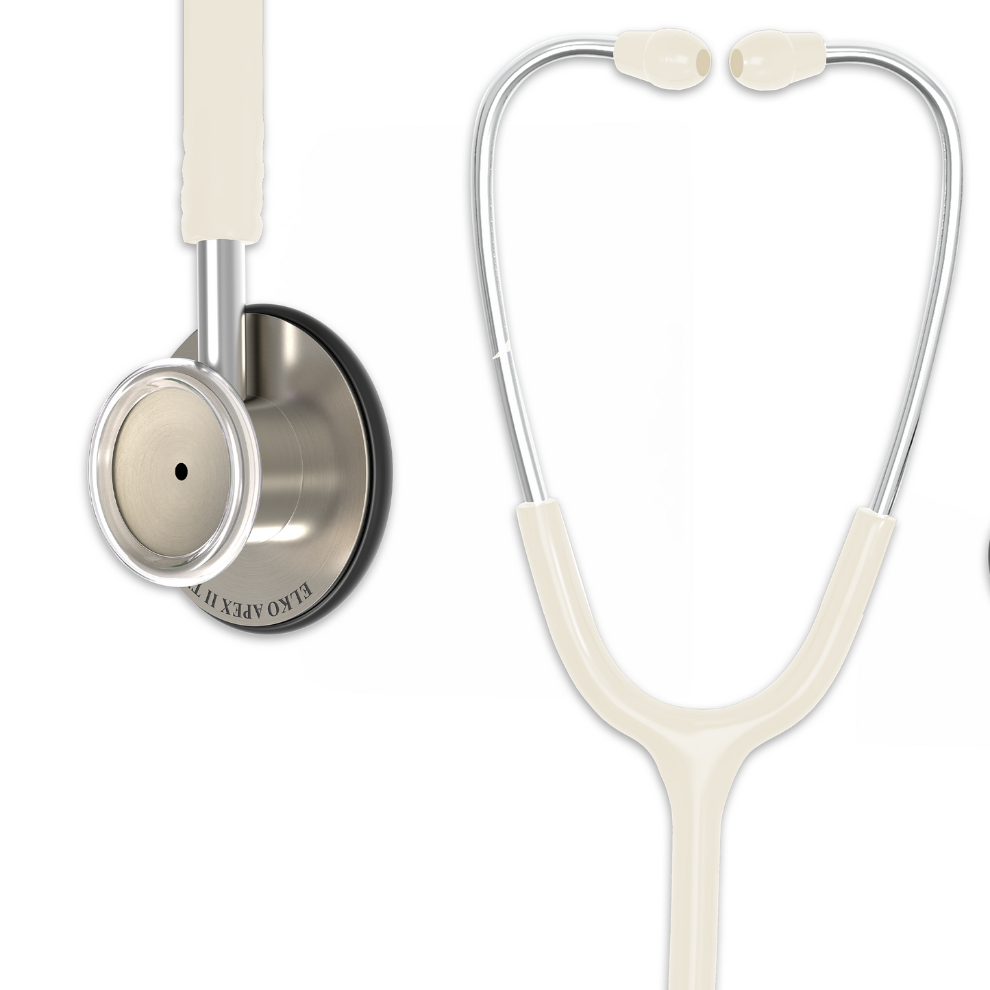 ELKO APEX II Ti Titanium Stethoscope - Natural Titanium