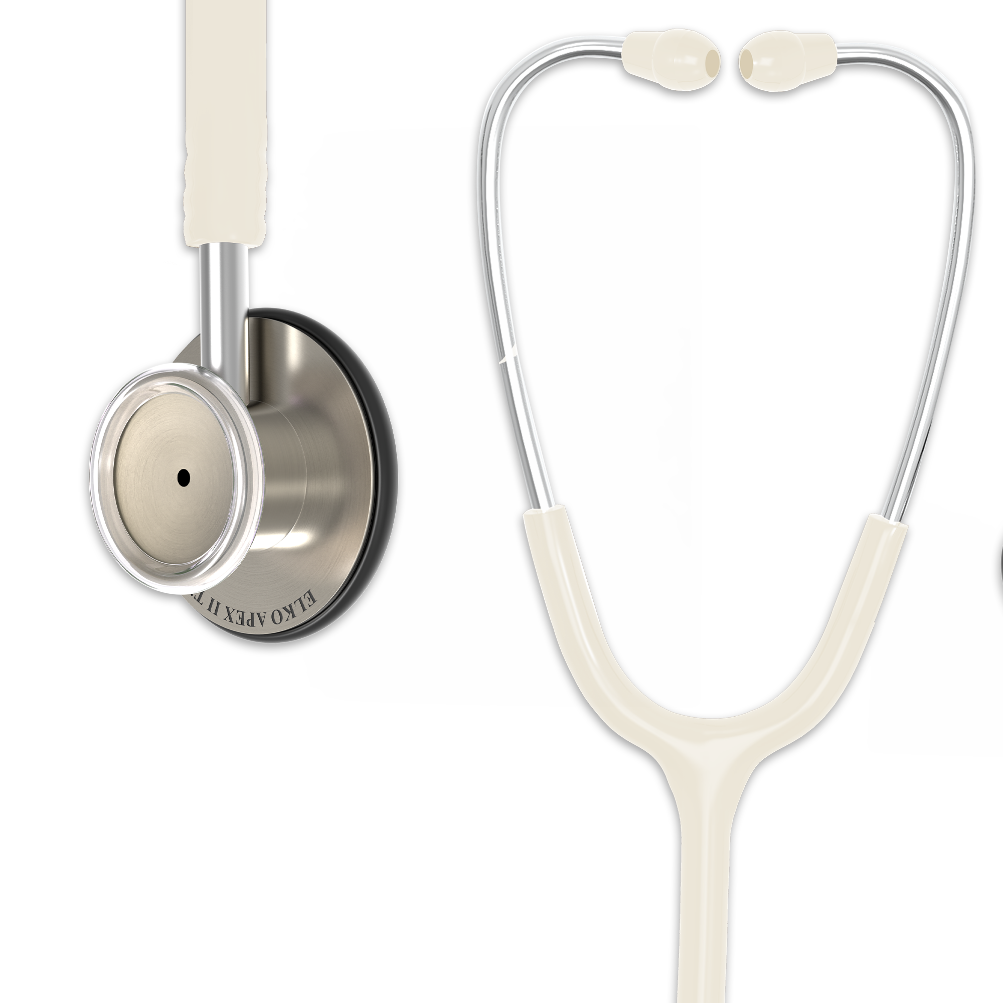 ELKO APEX II Ti Titanium Stethoscope - Natural Titanium