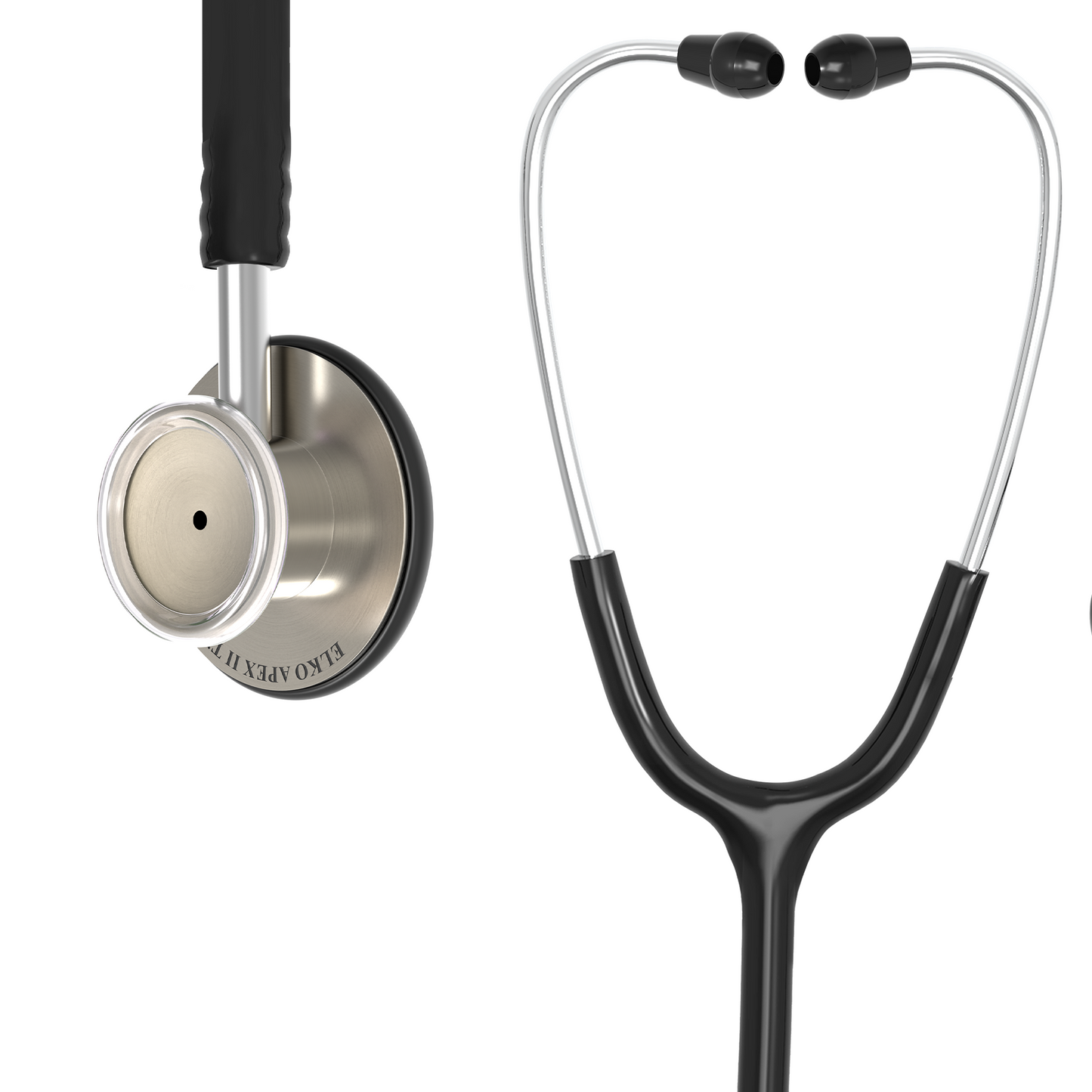 ELKO APEX II Ti Titanium Stethoscope - Natural Titanium
