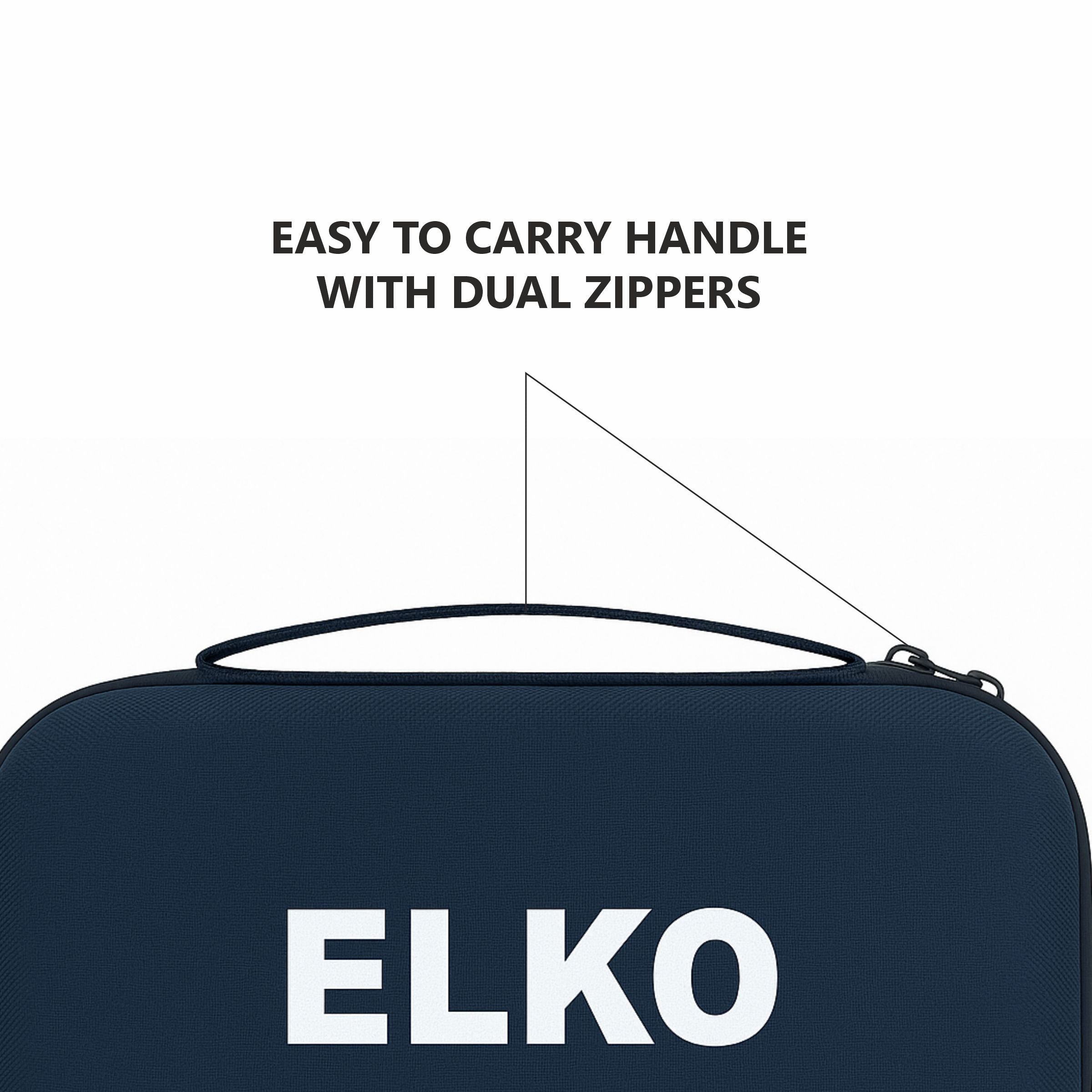 ELKO EVA Stethoscope Case with Dual Mesh Pockets and Center Sleeve for Accessories (Stethoscope not Included)