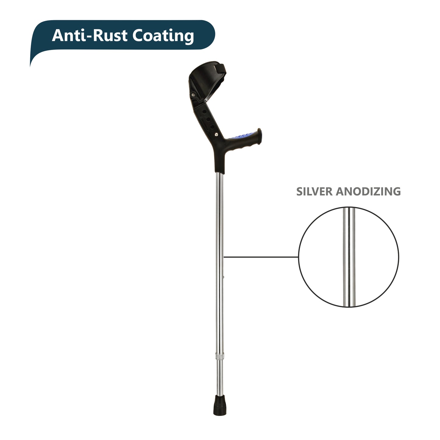 ELKO EL-840S Adjustable Elbow Crutch