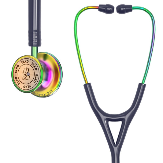 ELKO CROSS III SS Stainless Steel Stethoscope - Rainbow