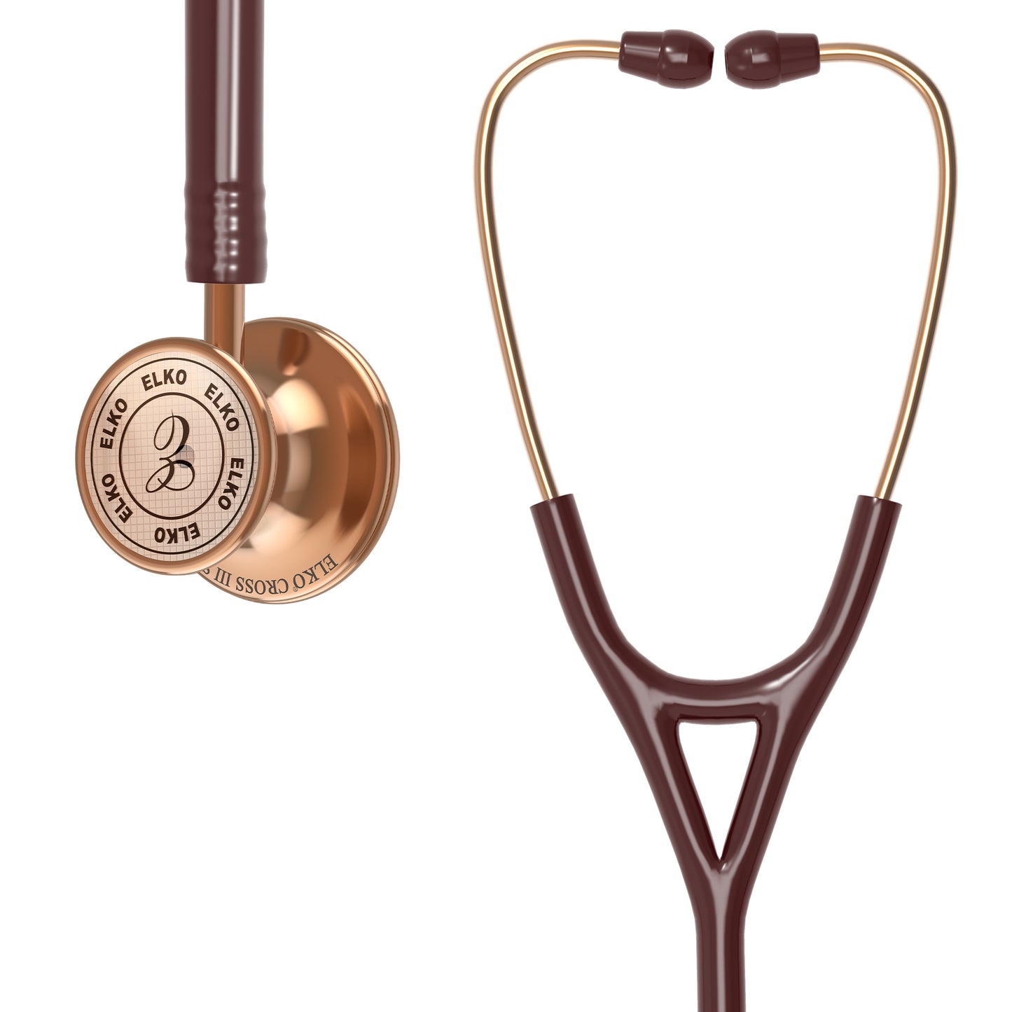 ELKO CROSS III SS Stainless Steel Stethoscope - Rose Gold