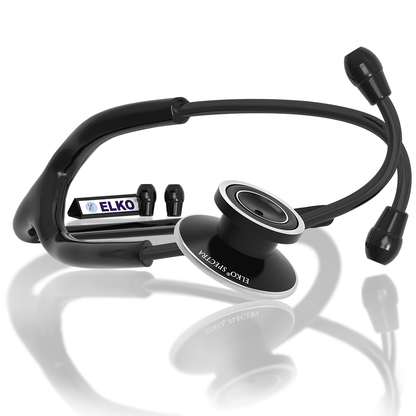 ELKO SPECTRA Aluminium Head Stethoscope-Black Edition