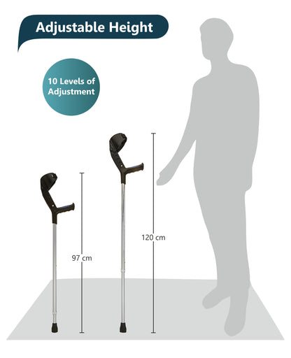 ELKO EL-840S Adjustable Elbow Crutch