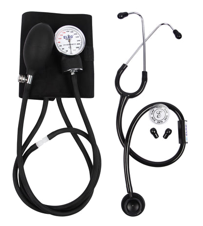 ELKO Dial Type Aneroid Sphygmomanometer with Basic Stethoscope