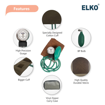 ELKO Dial Type Aneroid Sphygmomanometer