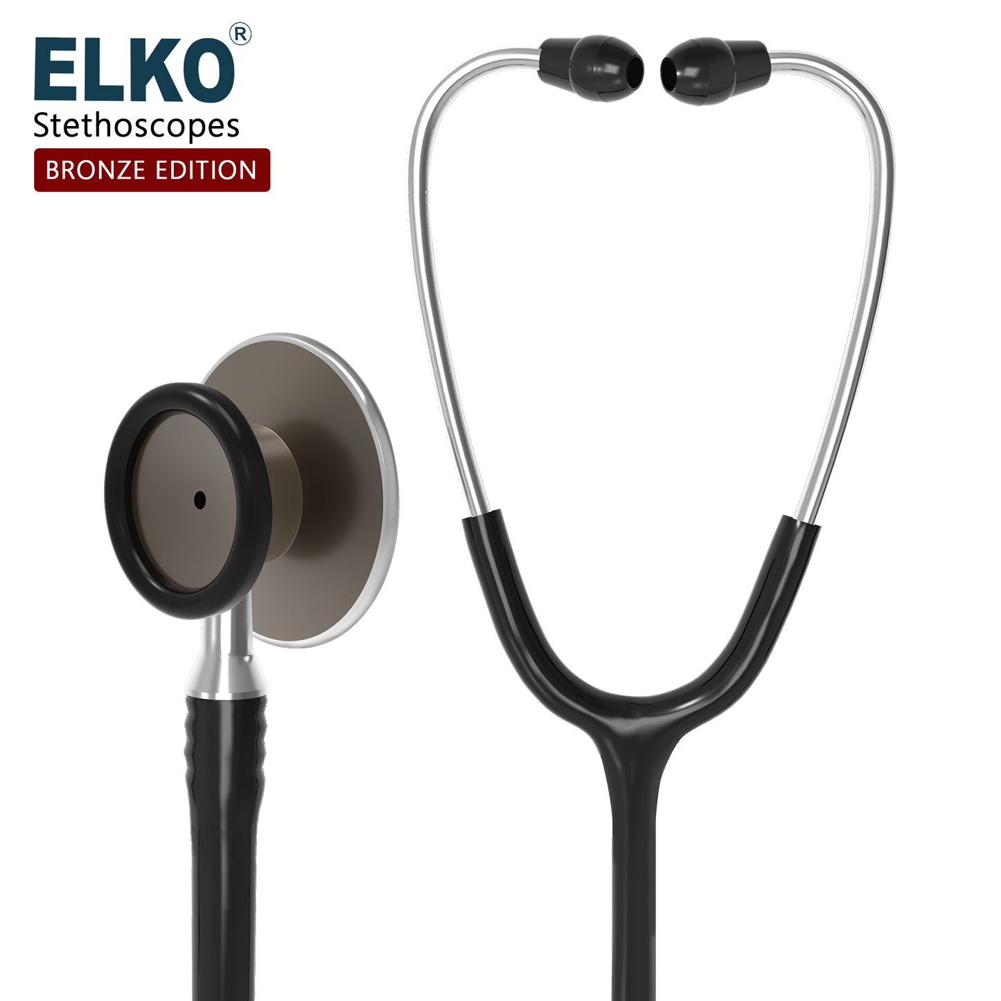 ELKO Aluminium Head Stethoscope-Bronze Edition