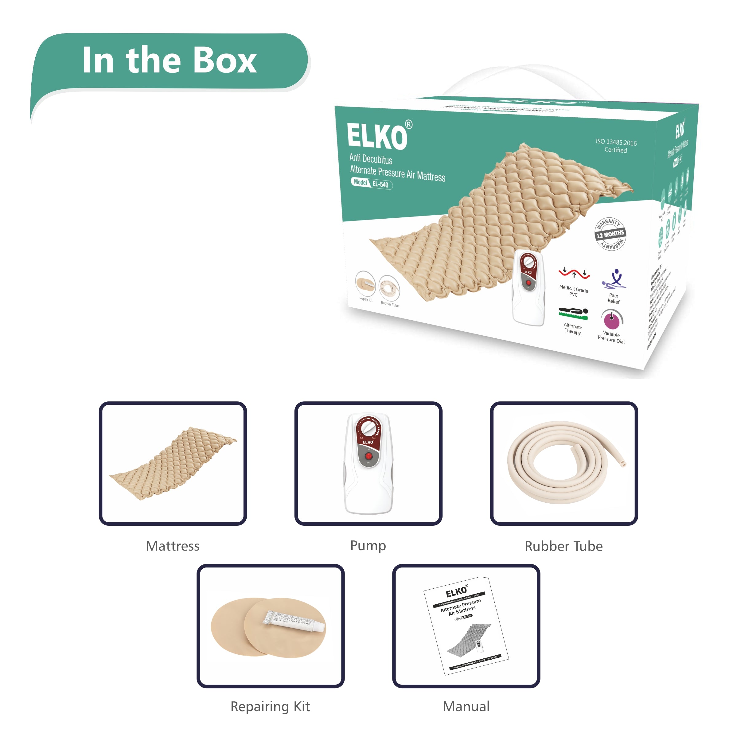 ELKO Anti Decubitus Bubble Air Mattress