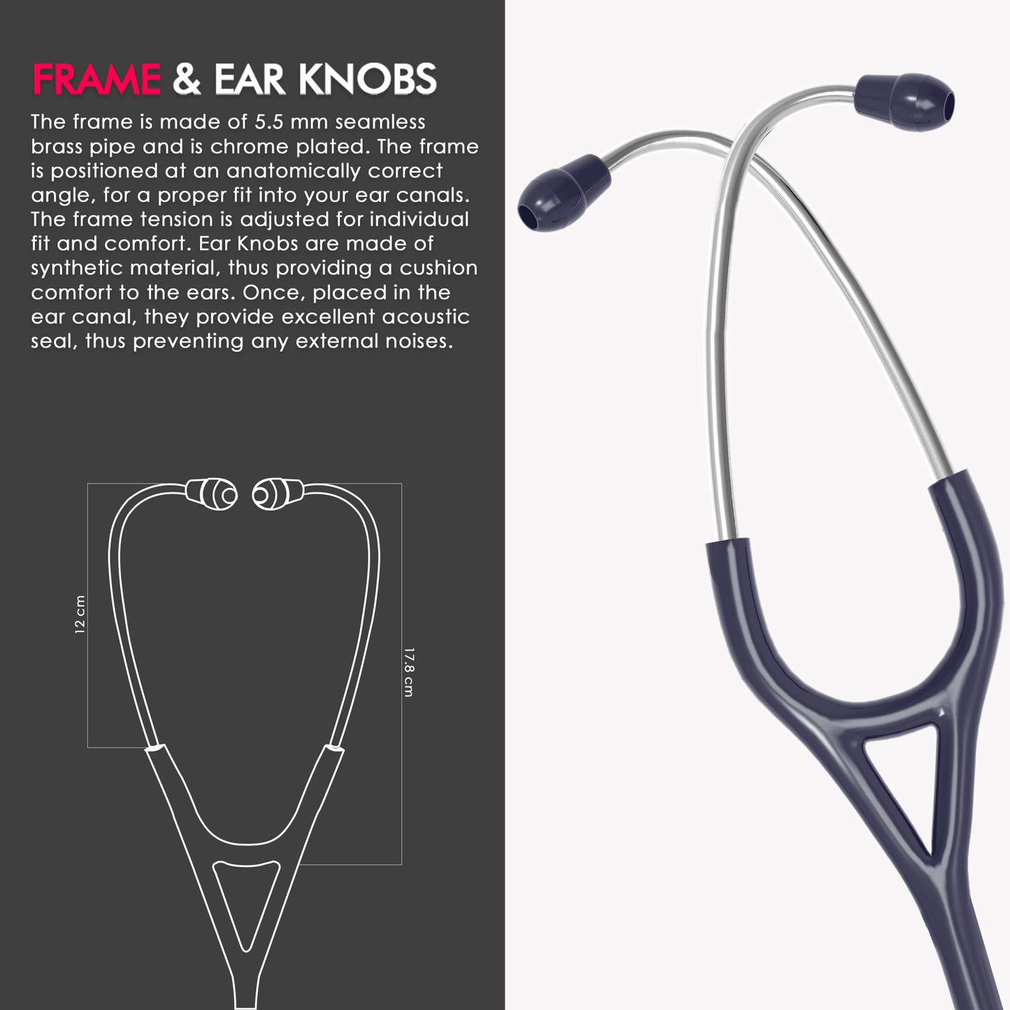 ELKO TECHNO III SS Stainless Steel Stethoscope