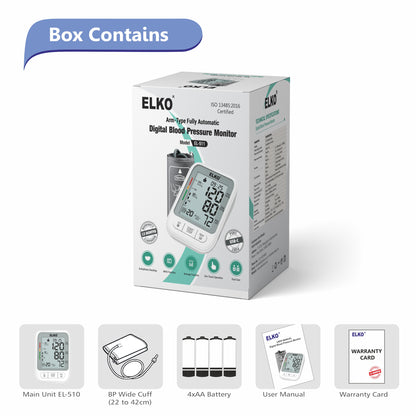 ELKO Fully Automatic Digital Blood Pressure Monitor