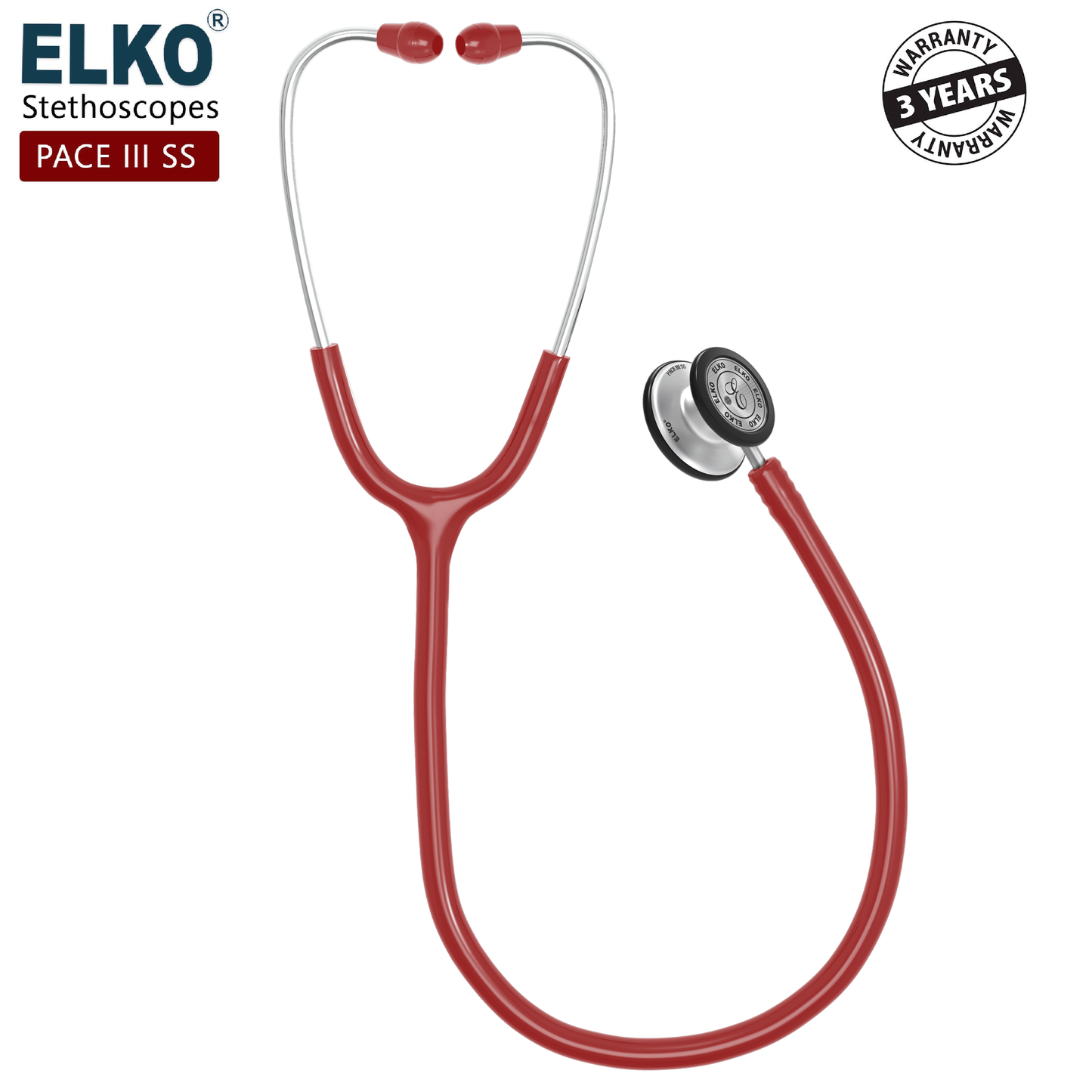 ELKO PACE III SS Stainless Steel Stethoscope