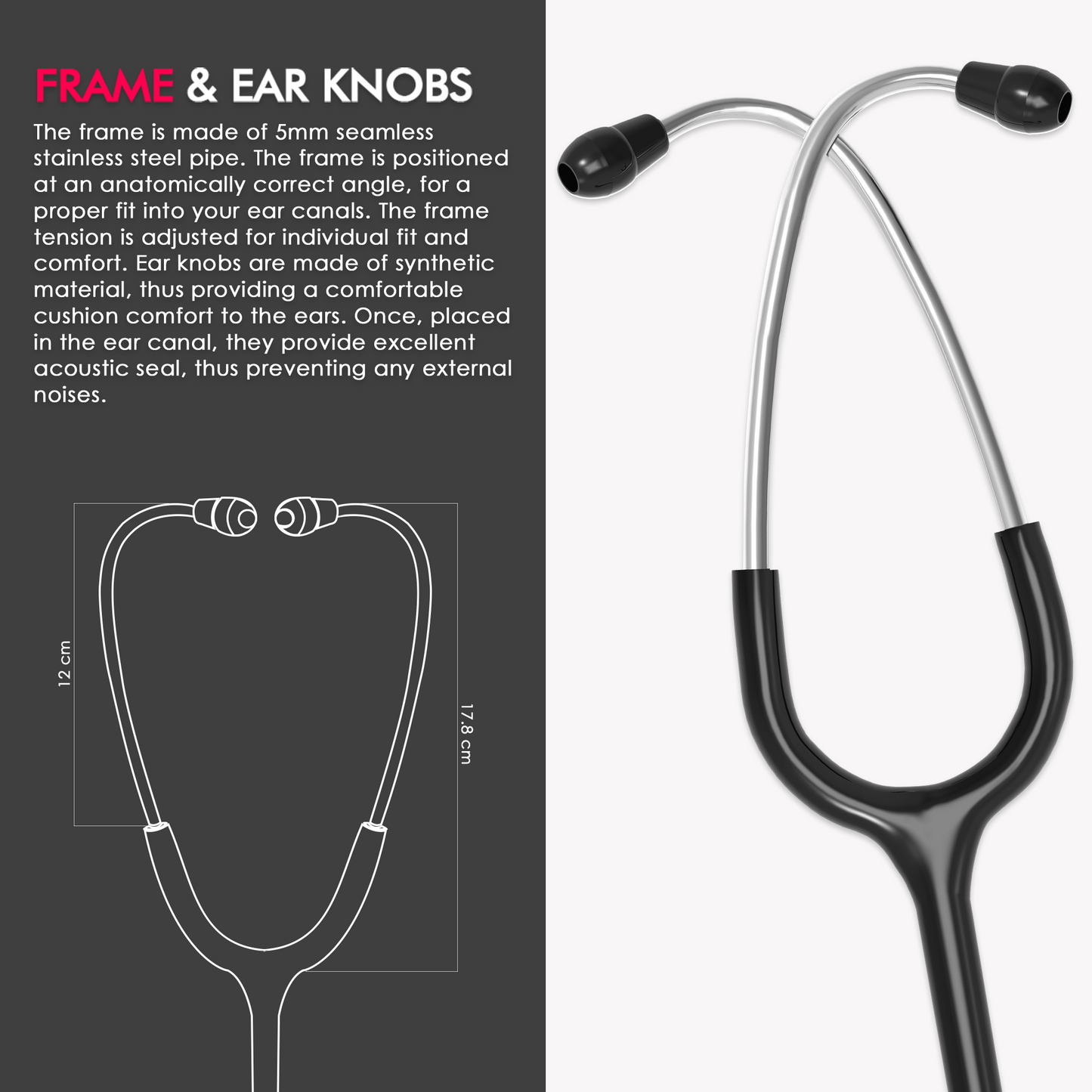 ELKO Aluminium Head Stethoscope-Bronze Edition