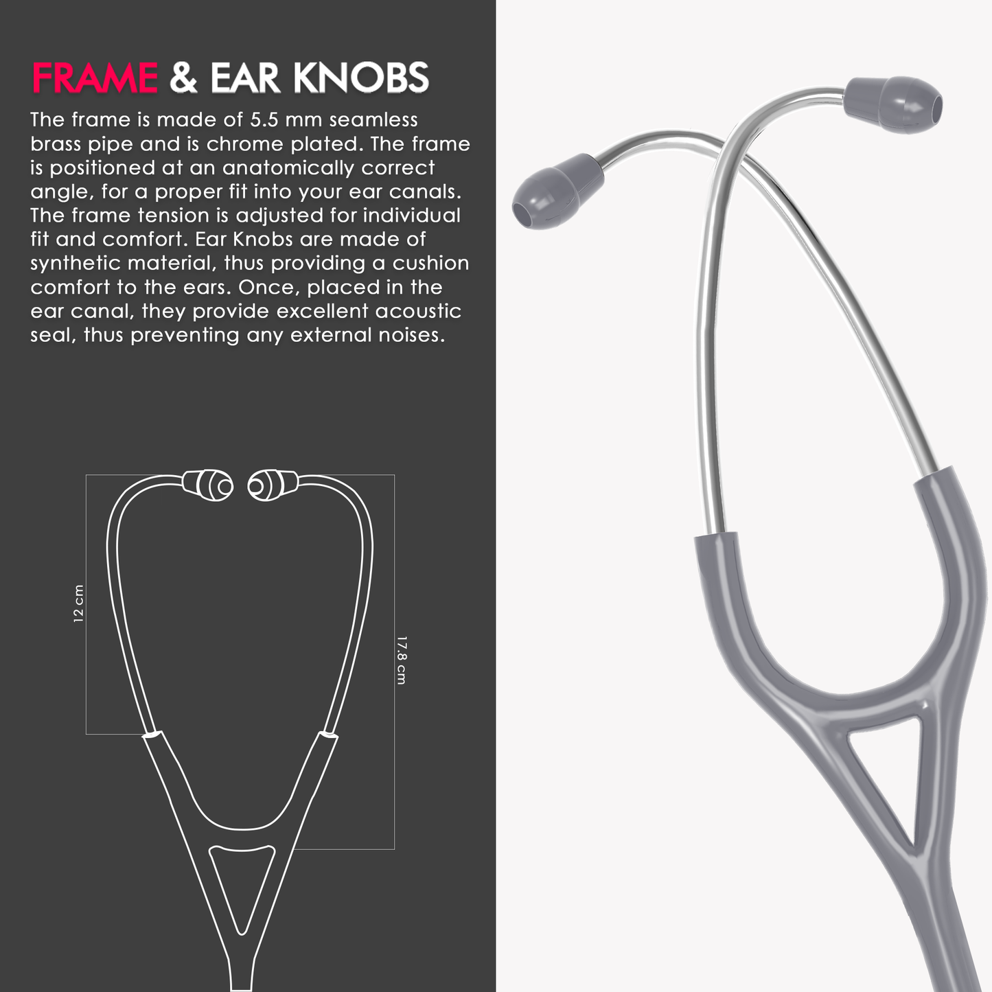 ELKO TECHNO III SS Stainless Steel Stethoscope