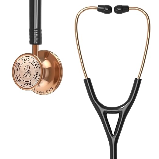 ELKO CROSS III SS Stainless Steel Stethoscope - Rose Gold