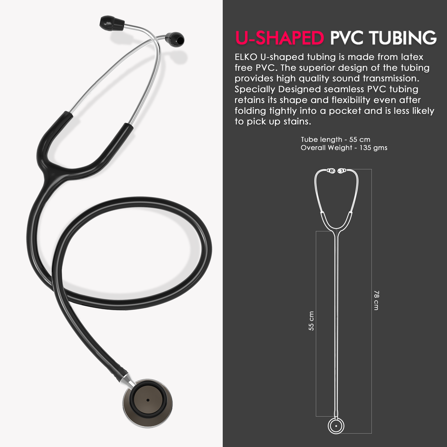 ELKO Aluminium Head Stethoscope-Bronze Edition