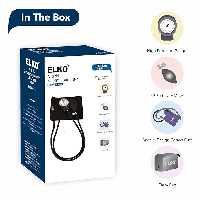 ELKO Dial Type Aneroid Sphygmomanometer - Regular