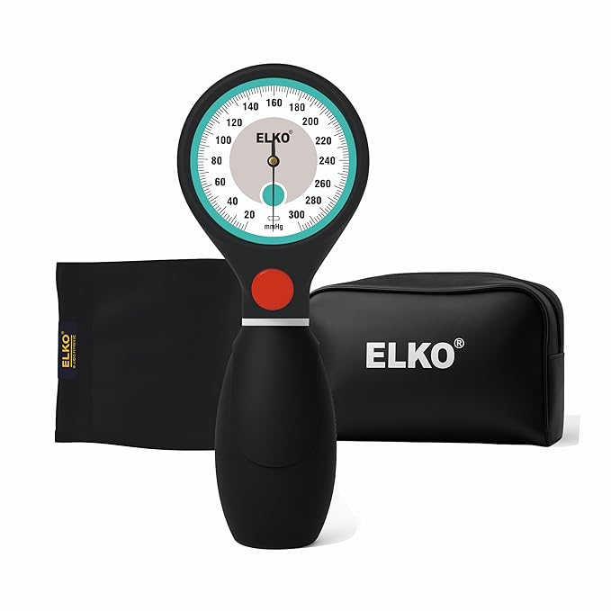 ELKO Palm Type Aneroid Spyhgmomanometer with Button Air Release Technology