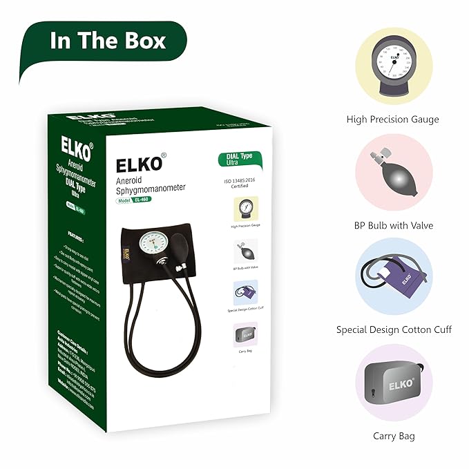 ELKO Dial Type Aneroid Sphygmomanometer - Ultra