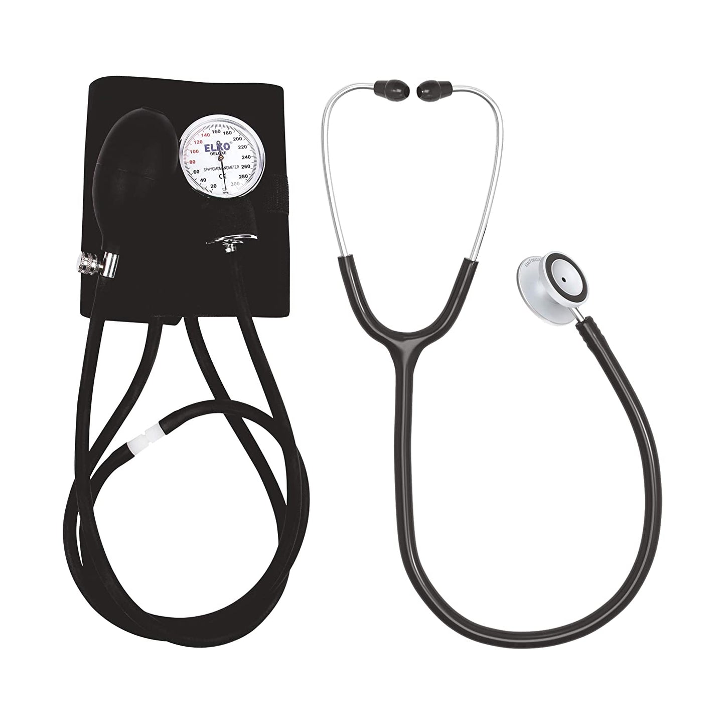 ELKO Dial Type Aneroid Sphygmomanometer with Deluxe Stethoscope