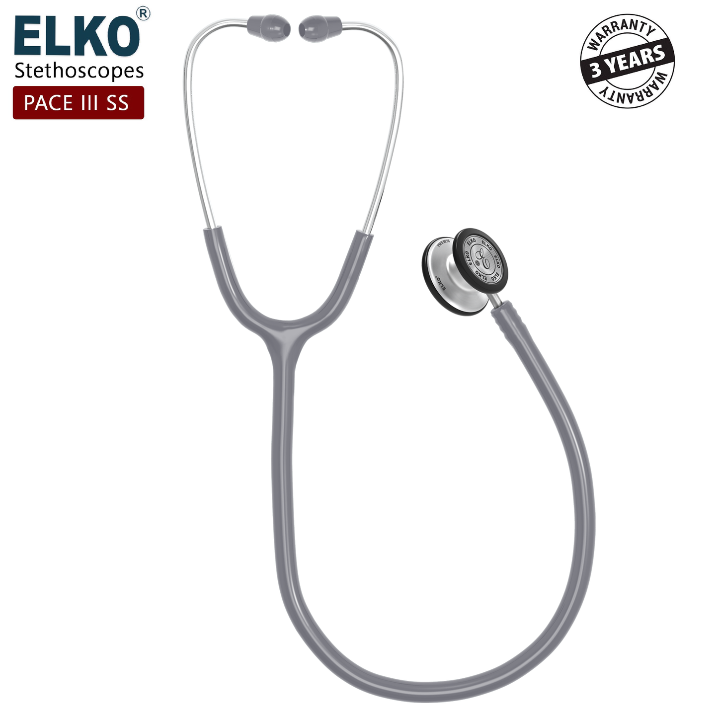 ELKO PACE III SS Stainless Steel Stethoscope