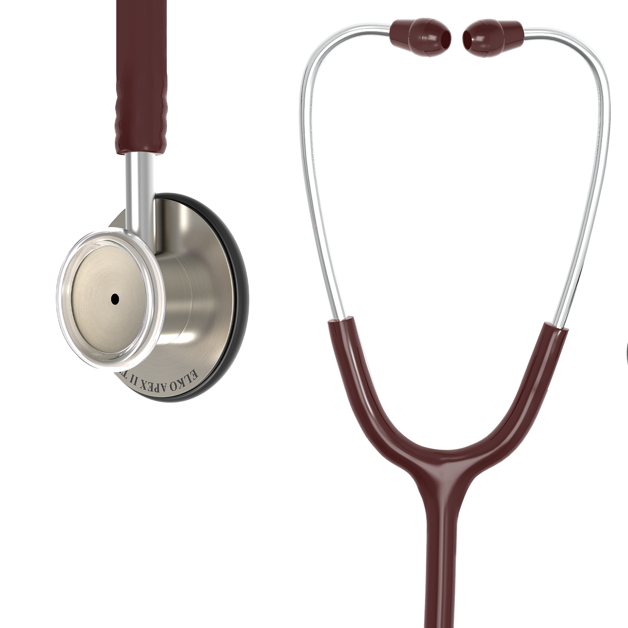 ELKO APEX II Ti Titanium Stethoscope - Natural Titanium