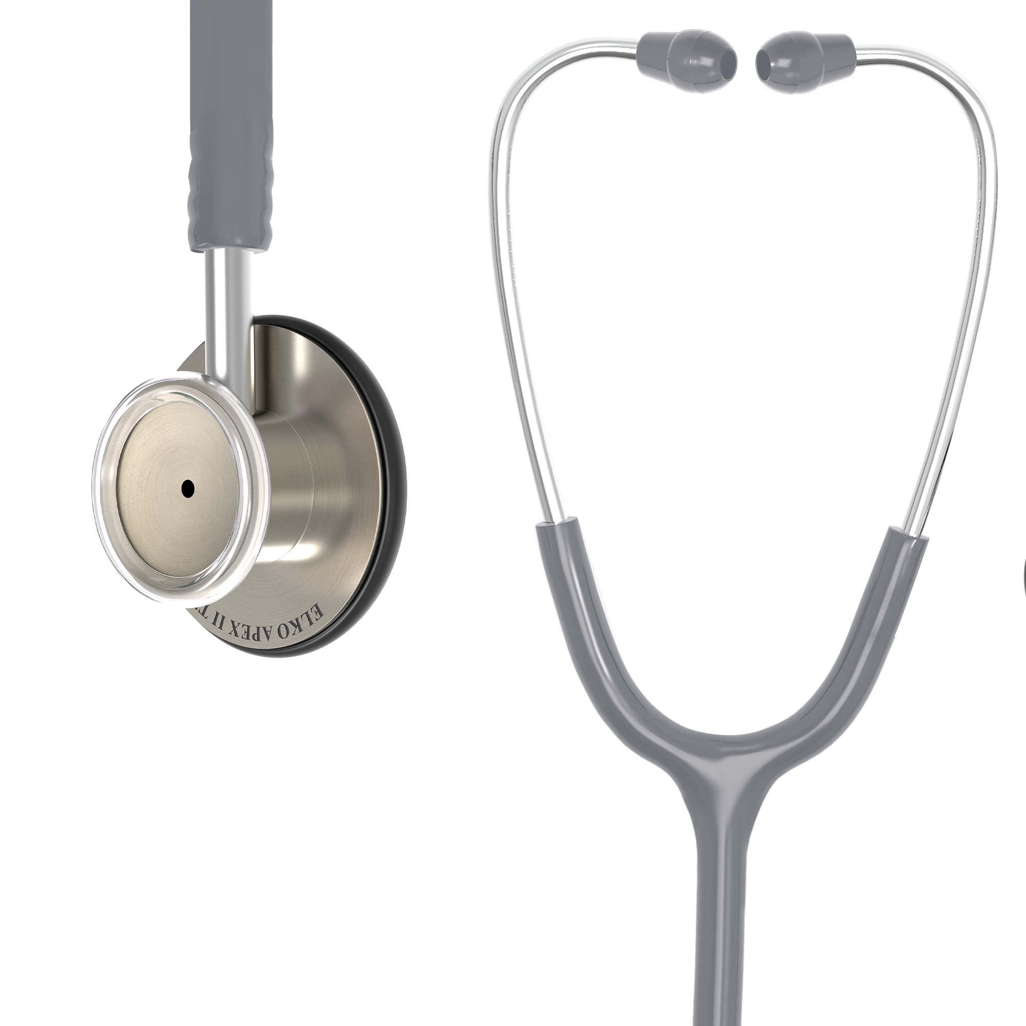 ELKO APEX II Ti Titanium Stethoscope - Natural Titanium