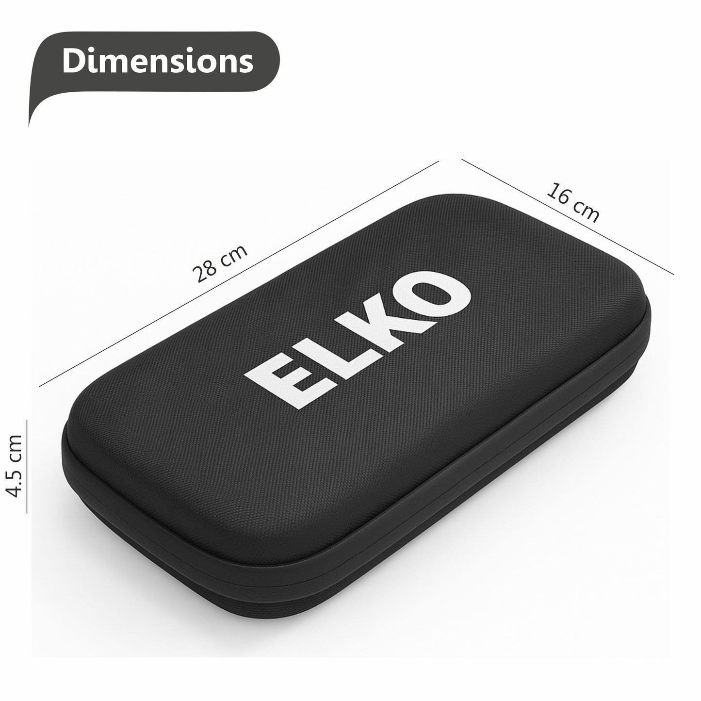 ELKO EVA Stethoscope Case with Dual Mesh Pockets and Center Sleeve for Accessories