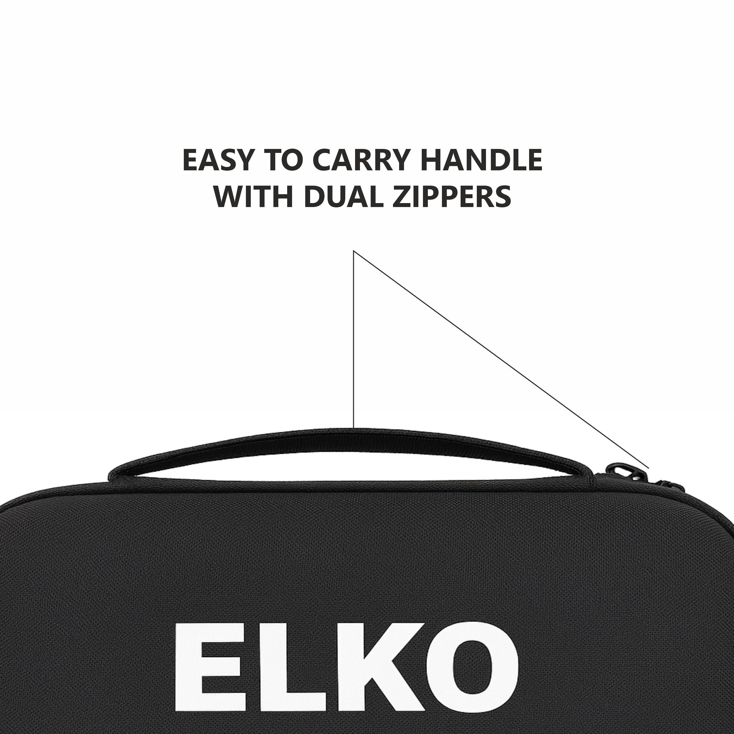 ELKO EVA Stethoscope Case with Dual Mesh Pockets and Center Sleeve for Accessories (Stethoscope not Included)