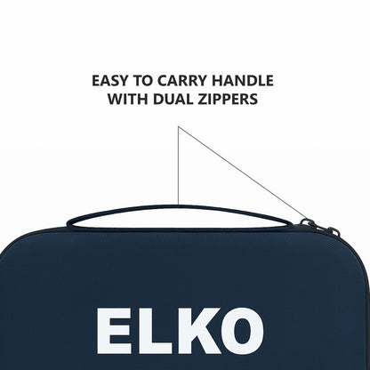 ELKO EVA Stethoscope Case with Dual Mesh Pockets and Center Sleeve for Accessories