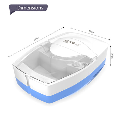 ELKO  Respiplus Piston Compressor Nebulizer Machine with Complete Mask Kit