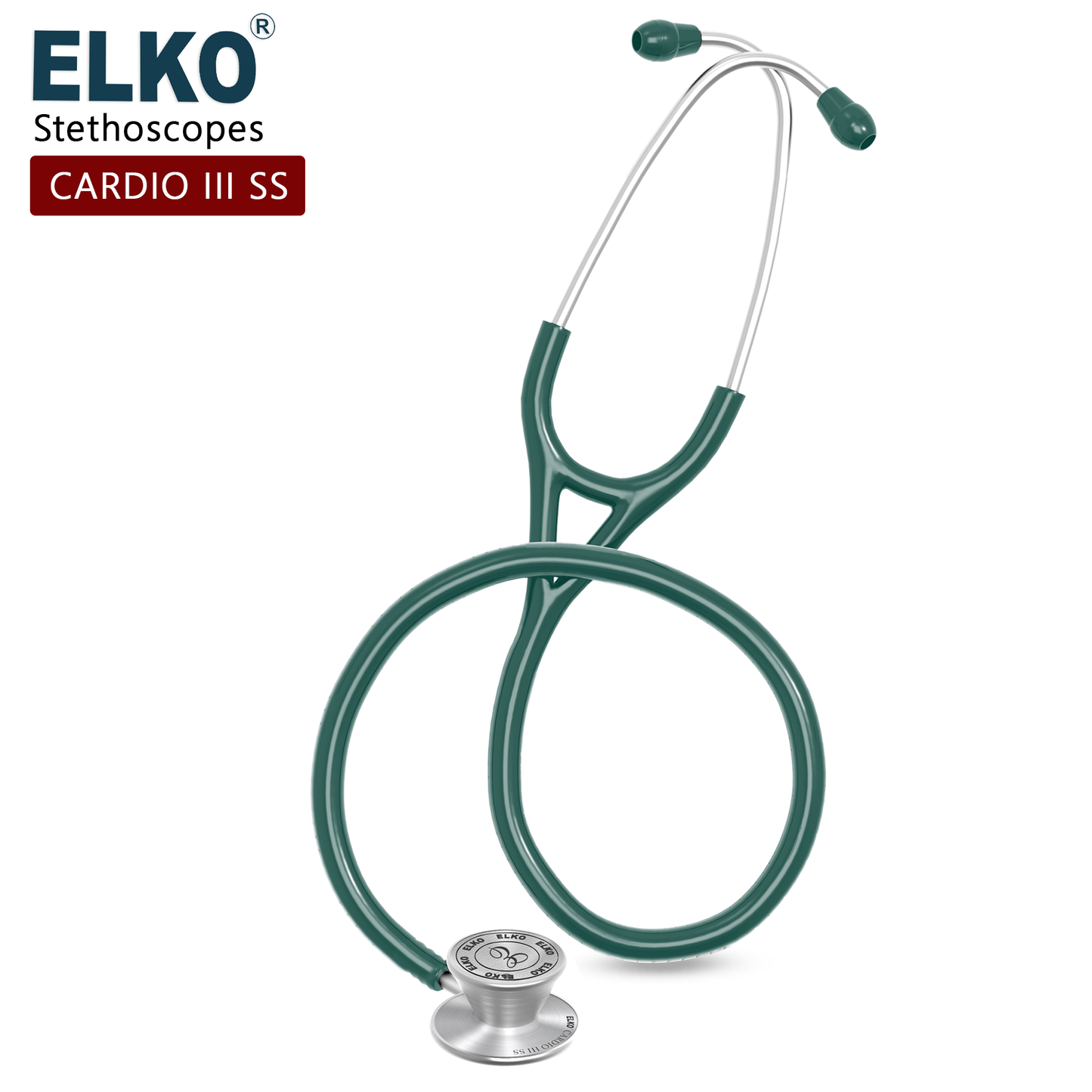 ELKO CARDIO III SS Stainless Steel Stethoscope