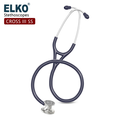 ELKO CROSS III SS Stainless Steel Stethoscope - Natural Steel