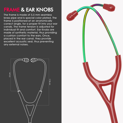 ELKO CROSS III SS Stainless Steel Stethoscope - Rainbow