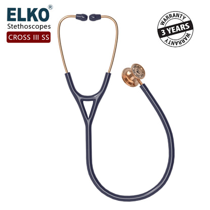 ELKO CROSS III SS Stainless Steel Stethoscope - Rose Gold