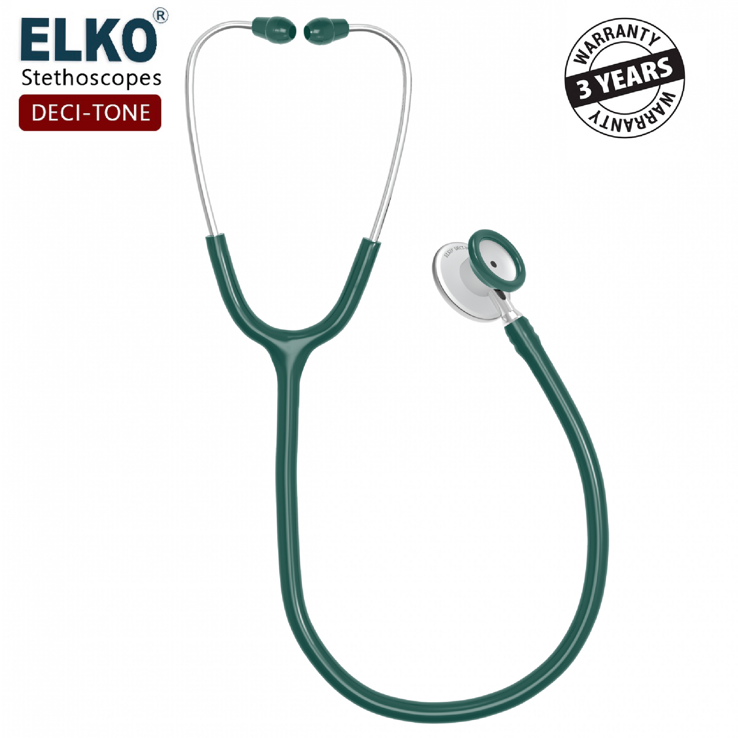 ELKO DECI-TONE Aluminium Head Stethoscope