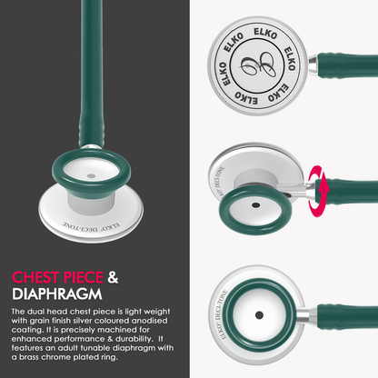 ELKO DECI-TONE Aluminium Head Stethoscope