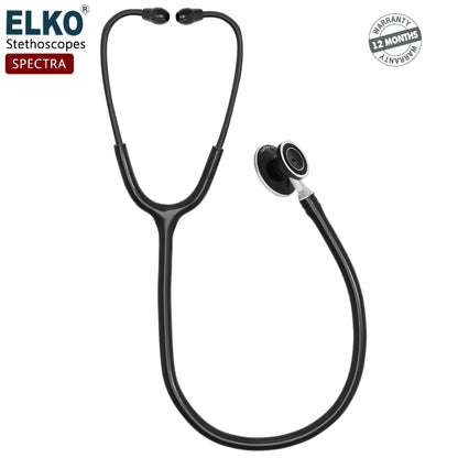 ELKO SPECTRA Aluminium Head Stethoscope-Black Edition