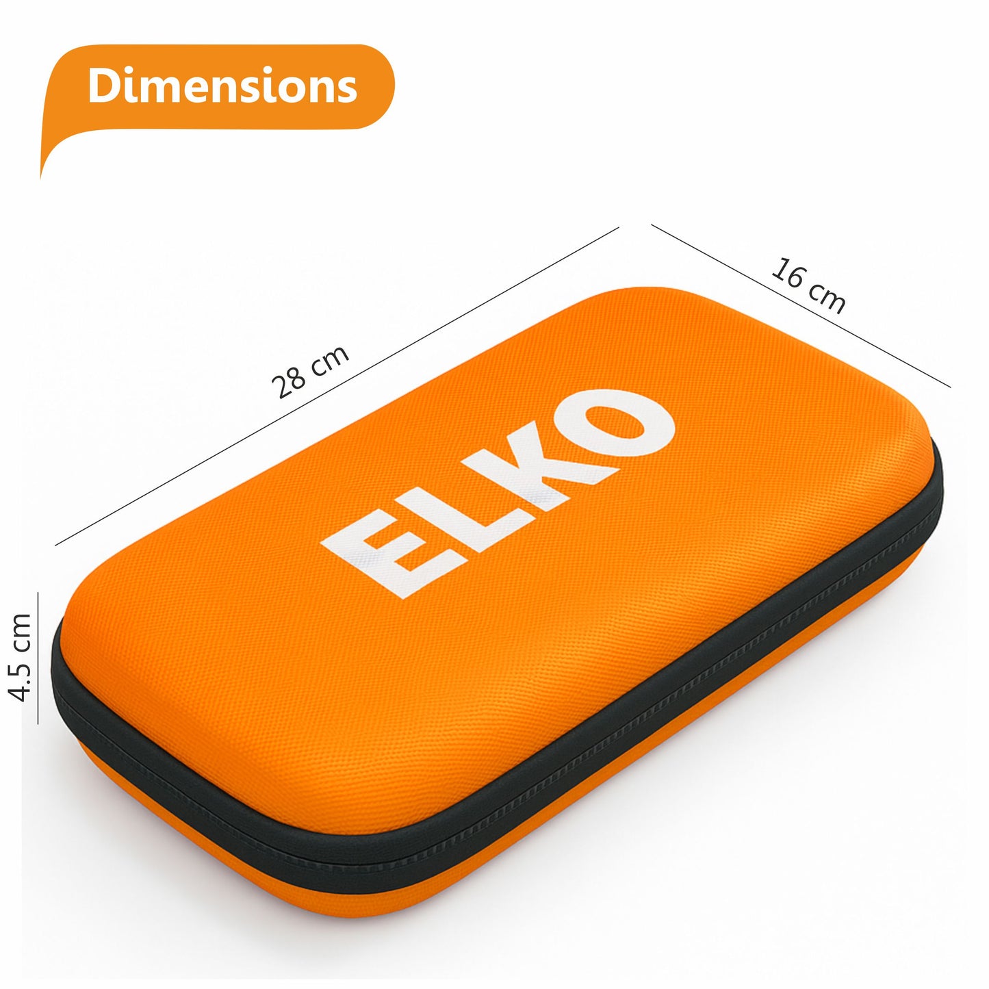 ELKO EVA Stethoscope Case with Dual Mesh Pockets and Center Sleeve for Accessories