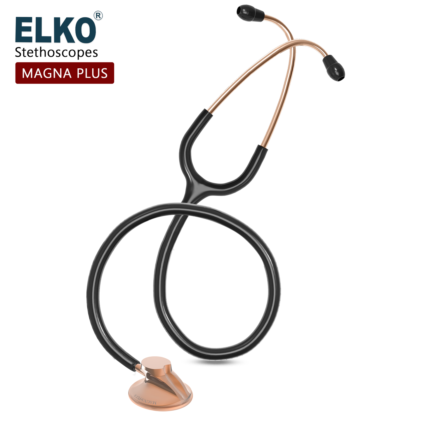 ELKO Magna-Plus Brass Single Head Stethoscope