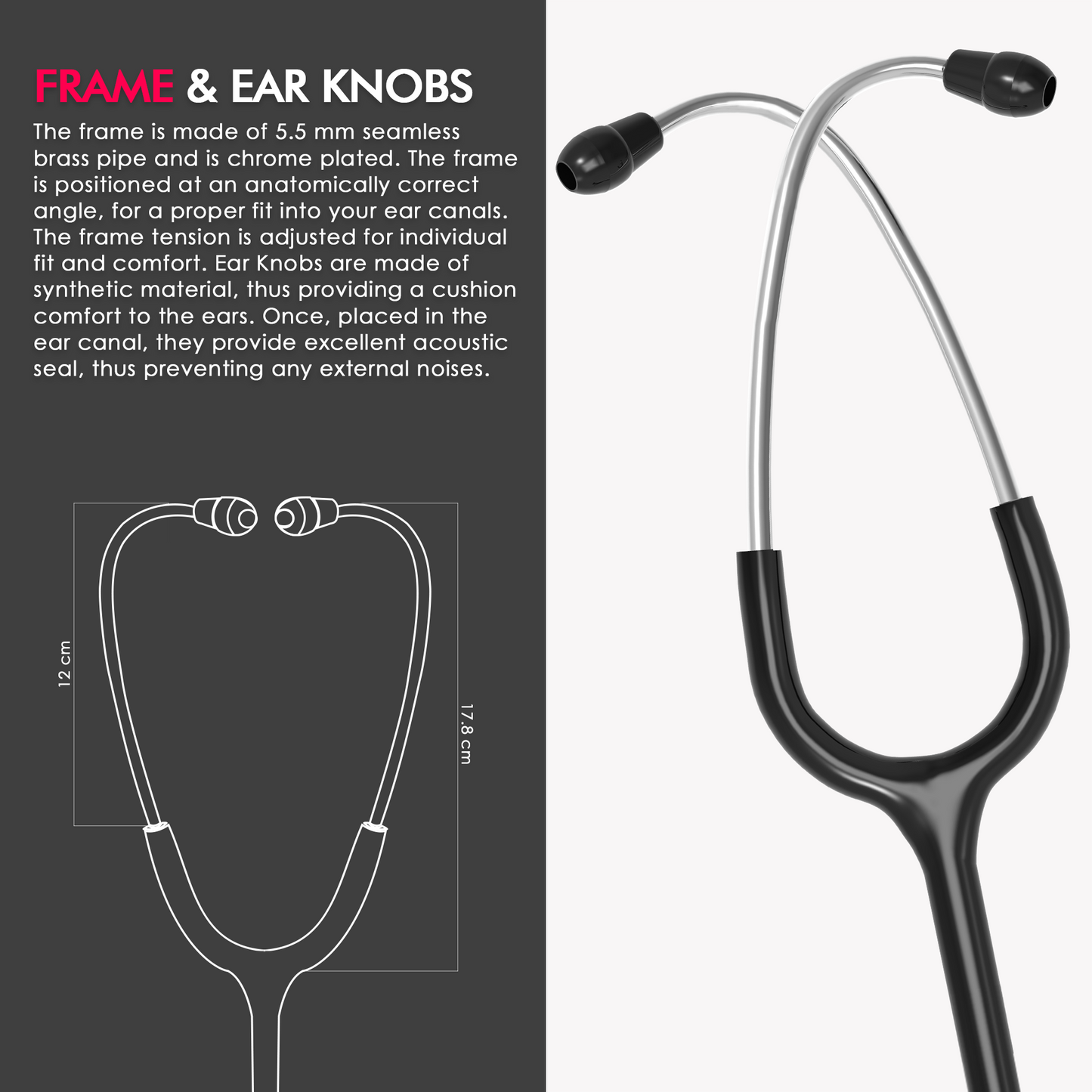 ELKO PACE III SS Stainless Steel Stethoscope