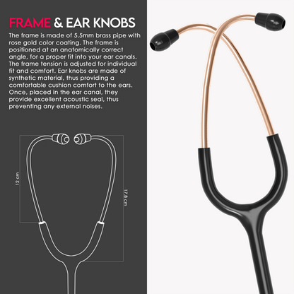 ELKO Magna-Plus Brass Single Head Stethoscope