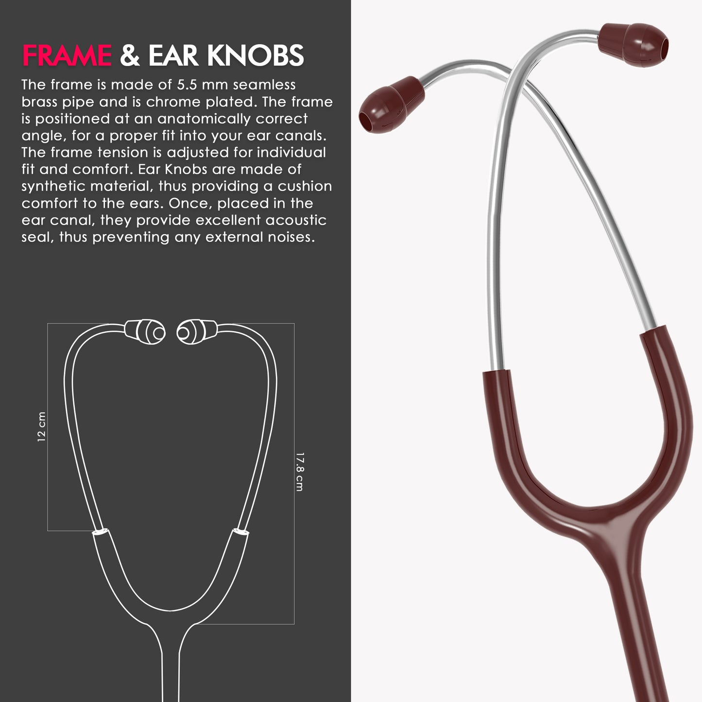 ELKO PACE III SS Stainless Steel Stethoscope