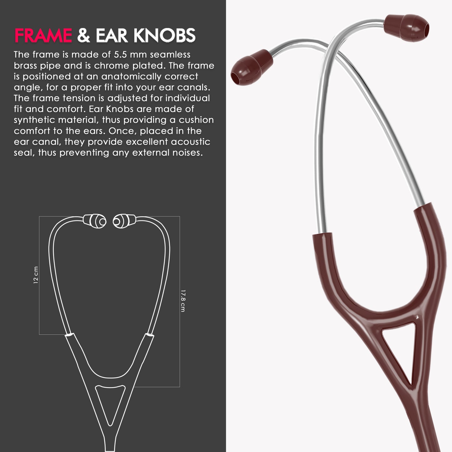 ELKO TECHNO III SS Stainless Steel Stethoscope